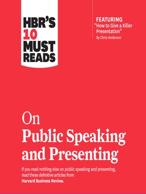 cover image of HBR's 10 Must Reads on Public Speaking and Presenting